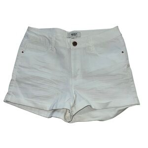 Forever 21 White Cotton Shorts Size 26